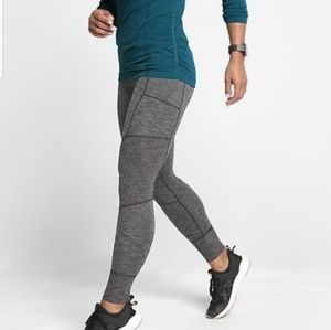 Athleta Excursion Heather Gray Leggings Workout Pants Stretch Size Medium